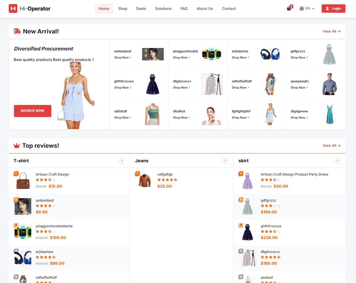 Hi-Operator 中英双语外贸独立站（通用版） 中文双语 - 2